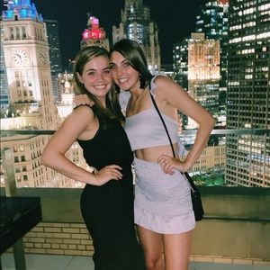 Light purple gingham set